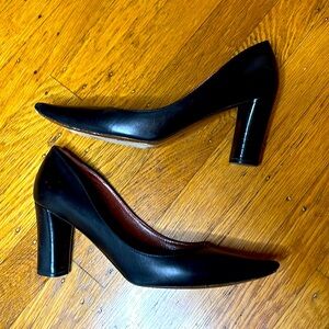 Marc Jacobs Collection Black Leather Pumps Heels 37